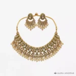 Regal Layered Kundan Pearl Necklace Set