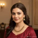 Pink Polki Necklace Set - Image 2