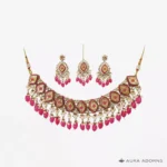Royal Kundan Pink Necklace Set