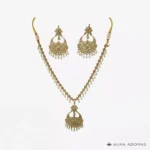 Polki Pearl Necklace Set