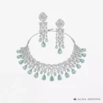 Mint Rodium Necklace Set