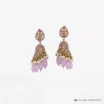 Lavender Beaded Earrings