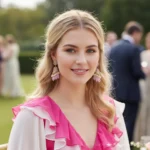 Lavender Beaded Earrings - Image 2