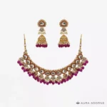 Royal Ruby Kundan Necklace Set