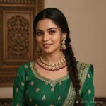 Royal Ruby Kundan Necklace Set - Image 2