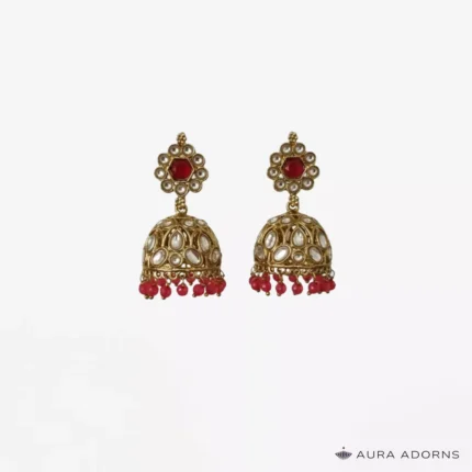 Polki Pink Jhumki