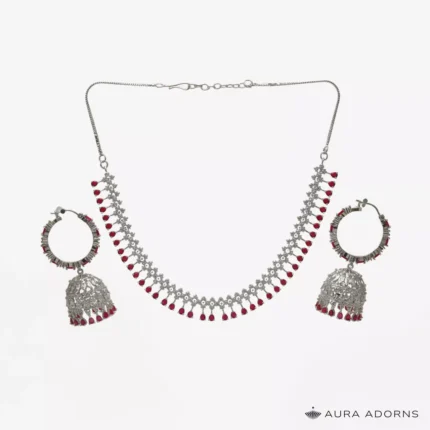 Ruby Frost Necklace Set