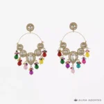 Multicolour Crystal Hoop Earrings