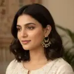 Multicolour Beaded Hoop Earrings - Image 2