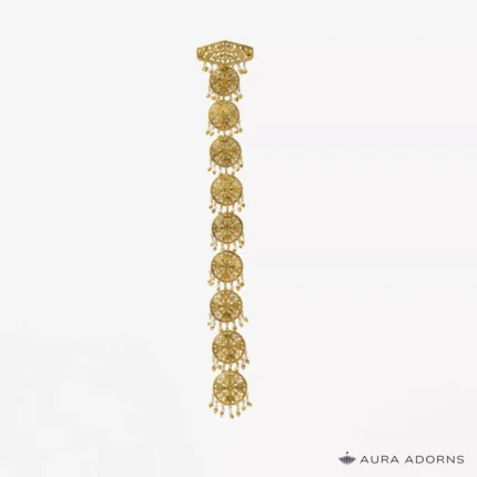 Golden Filigree Hair Braid Accessory