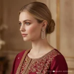 Floral Drop Earrings - Image 2