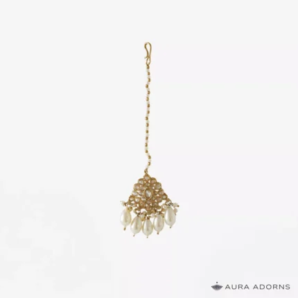 Classic Pearl Drop Maang Tikka